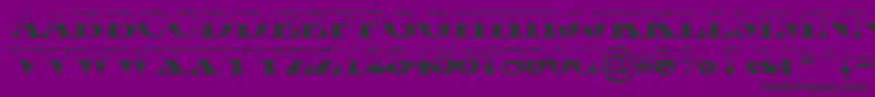 ASerifertitulbwBold-Schriftart – Schwarze Schriften auf violettem Hintergrund