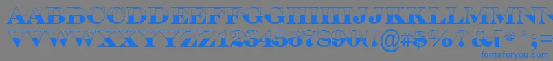 ASerifertitulbwBold Font – Blue Fonts on Gray Background