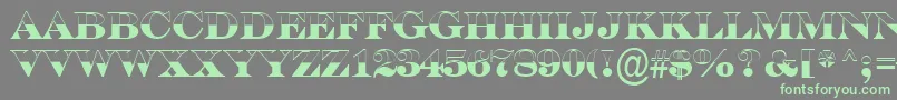 ASerifertitulbwBold Font – Green Fonts on Gray Background