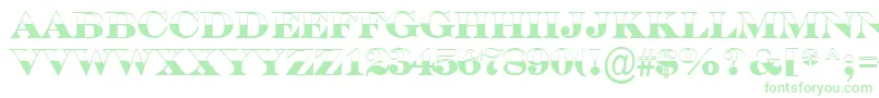 ASerifertitulbwBold Font – Green Fonts on White Background