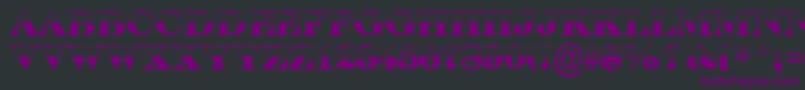 ASerifertitulbwBold Font – Purple Fonts on Black Background
