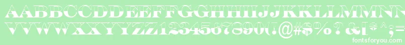 ASerifertitulbwBold Font – White Fonts on Green Background
