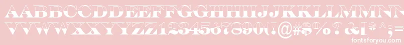 ASerifertitulbwBold Font – White Fonts on Pink Background