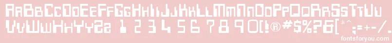 KarolynRegular Font – White Fonts on Pink Background