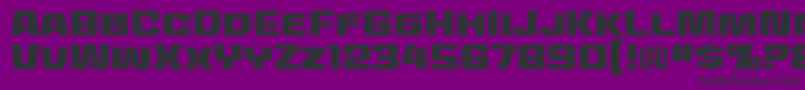 MecheffectstwobbReg-Schriftart – Schwarze Schriften auf violettem Hintergrund