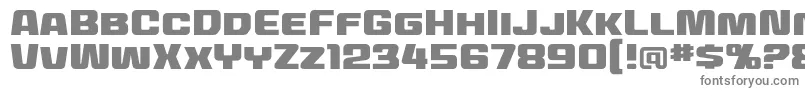 MecheffectstwobbReg Font – Gray Fonts on White Background