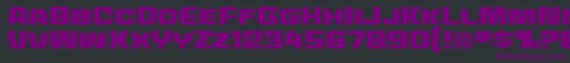 Więcej informacji o czcionce MecheffectstwobbReg Czcionka MecheffectstwobbReg – fioletowe czcionki na czarnym tle