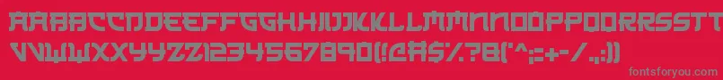 フォントJapanese3017 – 赤い背景に灰色の文字