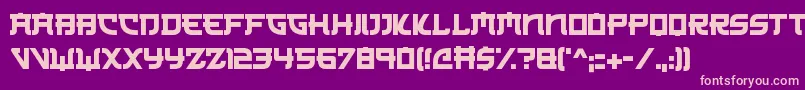 Japanese3017 Font – Pink Fonts on Purple Background
