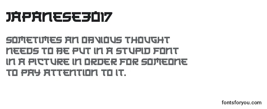 Review of the Japanese3017 Font
