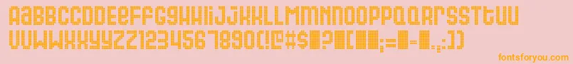 Gas Font – Orange Fonts on Pink Background