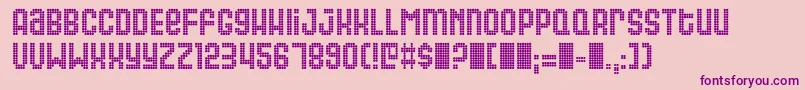 Gas Font – Purple Fonts on Pink Background