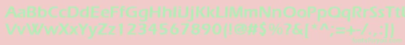 Erieblk0 Font – Green Fonts on Pink Background