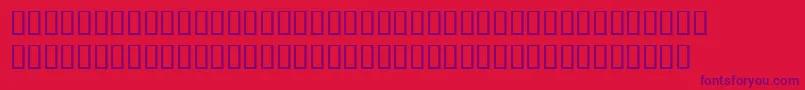 CentaurExpertMtBoldItalic-fontti – violetit fontit punaisella taustalla