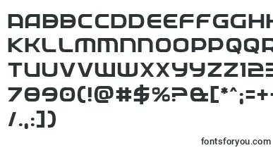 Fedservice font – vertical Fonts