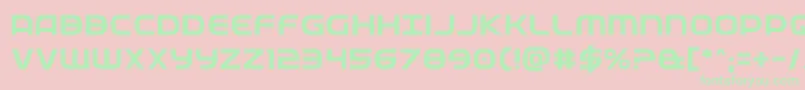 Fedservice Font – Green Fonts on Pink Background