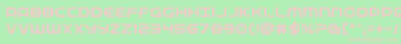 Fedservice Font – Pink Fonts on Green Background