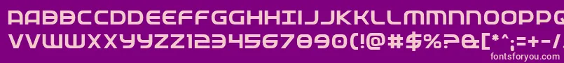 Fedservice Font – Pink Fonts on Purple Background