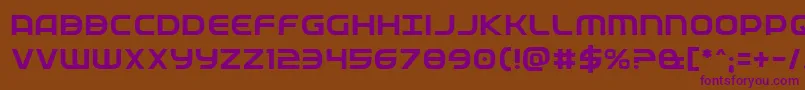 Fedservice Font – Purple Fonts on Brown Background