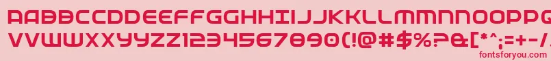 Fedservice Font – Red Fonts on Pink Background