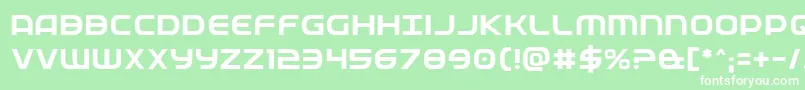 Fedservice Font – White Fonts on Green Background