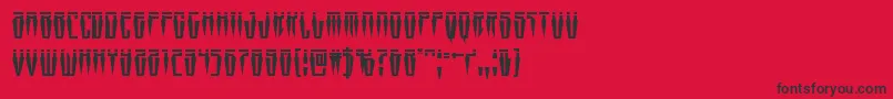Swordtoothlaser Font – Black Fonts on Red Background