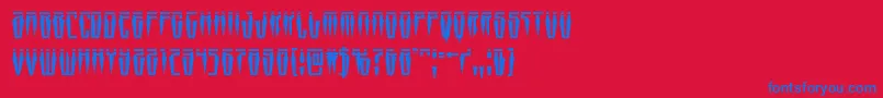 Swordtoothlaser Font – Blue Fonts on Red Background