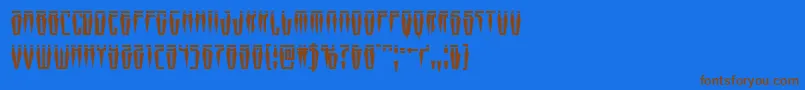 More about Swordtoothlaser Font Swordtoothlaser Font – Brown Fonts on Blue Background