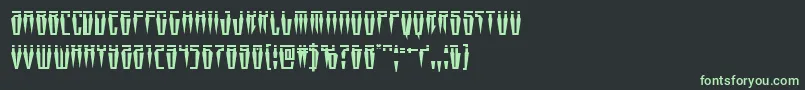 Swordtoothlaser Font – Green Fonts on Black Background