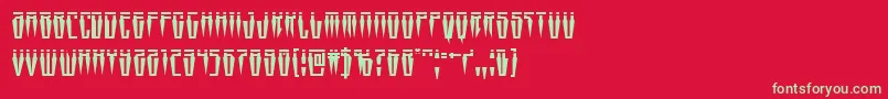 Swordtoothlaser Font – Green Fonts on Red Background