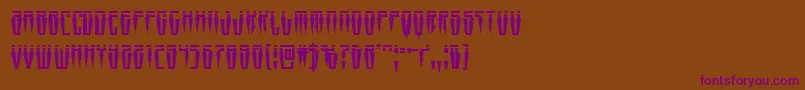 Swordtoothlaser Font – Purple Fonts on Brown Background