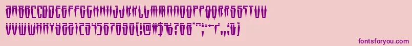 Weitere Informationen zur Swordtoothlaser-Schriftart Swordtoothlaser-Schriftart – Violette Schriften auf rosa Hintergrund