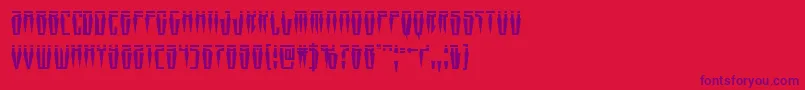 Swordtoothlaser Font – Purple Fonts on Red Background