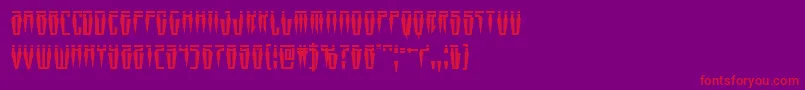 Swordtoothlaser Font – Red Fonts on Purple Background