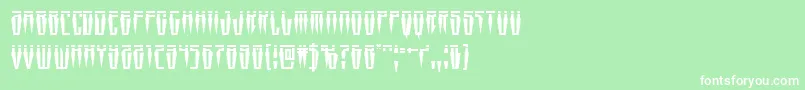 Swordtoothlaser Font – White Fonts on Green Background