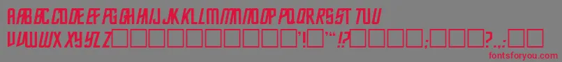 Federationclassic Font – Red Fonts on Gray Background