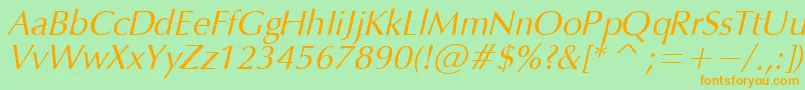 OpmO Font – Orange Fonts on Green Background