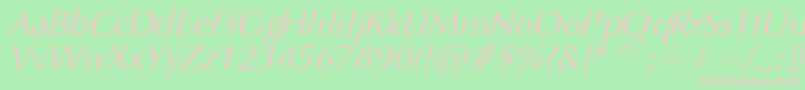OpmO Font – Pink Fonts on Green Background