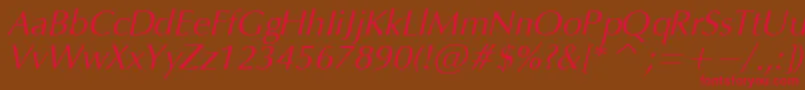 OpmO Font – Red Fonts on Brown Background