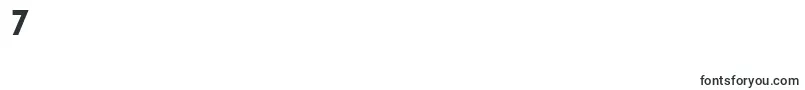 フォントDigiGroteskLtBoldCondensed – フォント数字7