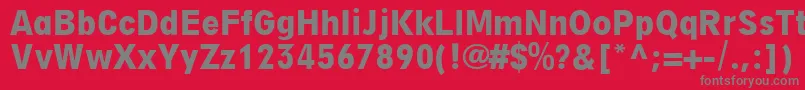 DigiGroteskLtBoldCondensed Font – Gray Fonts on Red Background