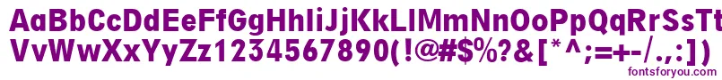 DigiGroteskLtBoldCondensed Font – Purple Fonts on White Background