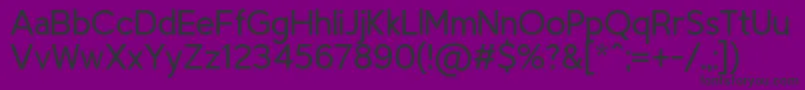 TriompheLight Font – Black Fonts on Purple Background