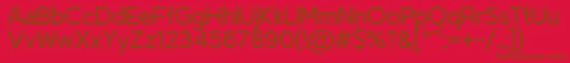 More about TriompheLight Font TriompheLight Font – Brown Fonts on Red Background