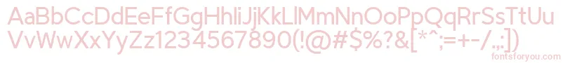 TriompheLight Font – Pink Fonts on White Background