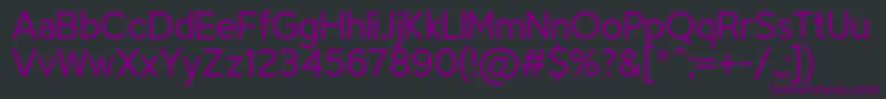 TriompheLight Font – Purple Fonts on Black Background