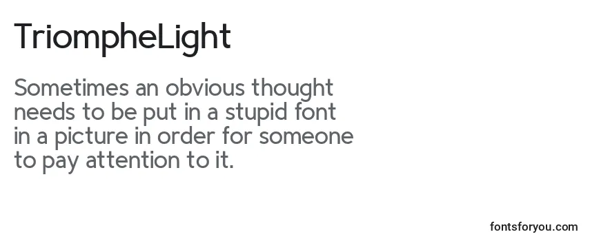 TriompheLight Font