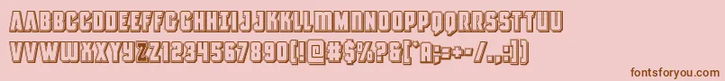 Antillesengraved Font – Brown Fonts on Pink Background