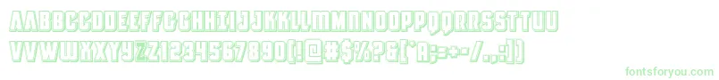 Antillesengraved Font – Green Fonts on White Background