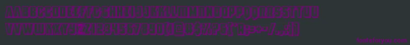 Antillesengraved Font – Purple Fonts on Black Background